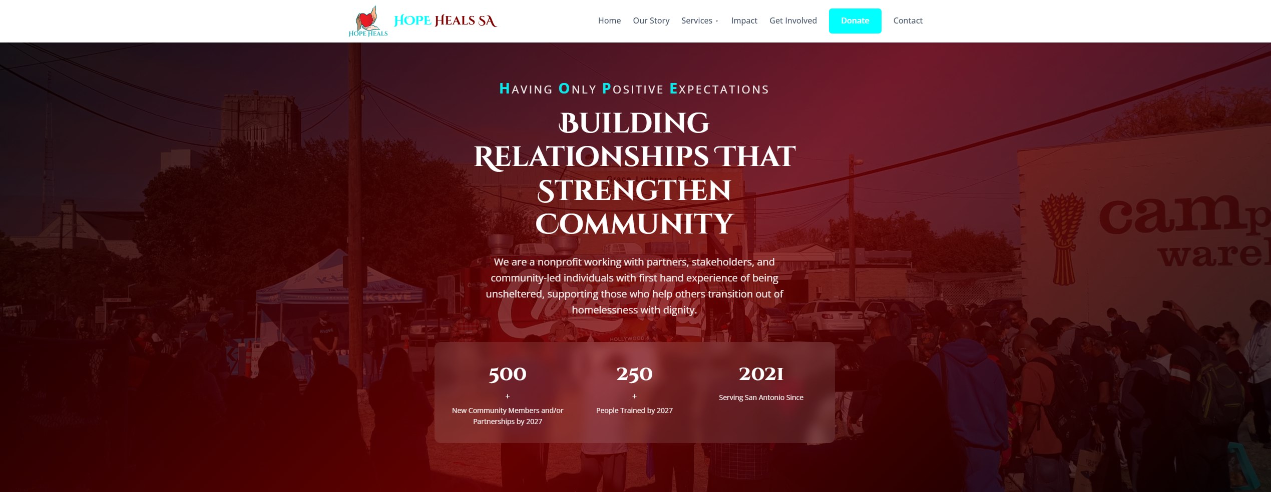 Hope Heals SA website